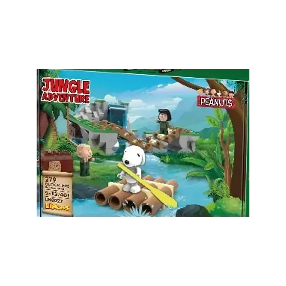 Lodër - Snoopy Jungle Adventure Building Blocks A(Waterfall, 316 copë) - 1