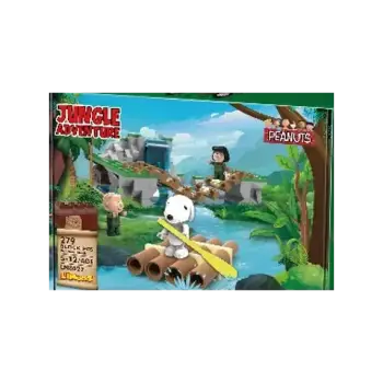 Lodër - Snoopy Jungle Adventure Building Blocks A(Waterfall, 316 copë)