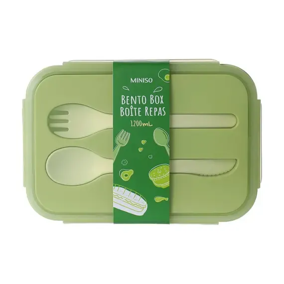 Kuti per ruajtje Bento Box 1200ml / gjelbërt - 3