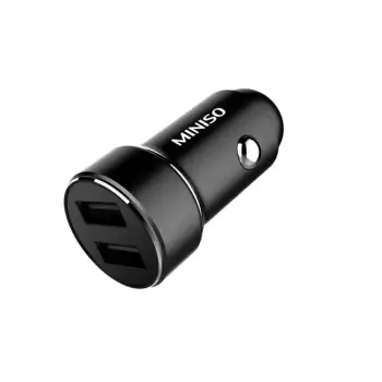 Karikues metalik per veture 5V 2.4A Double USB Ports Model: C08(Black)