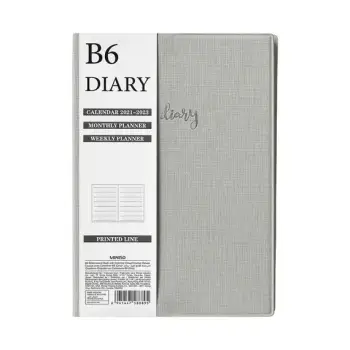 Fletore me kalendar B6 Stitchbound (Gray)