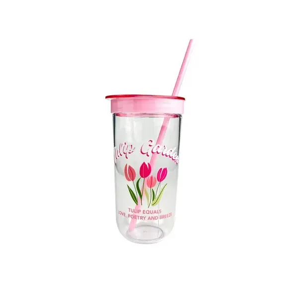 Gota plastike 600ml Tulip Garden Collection - 1