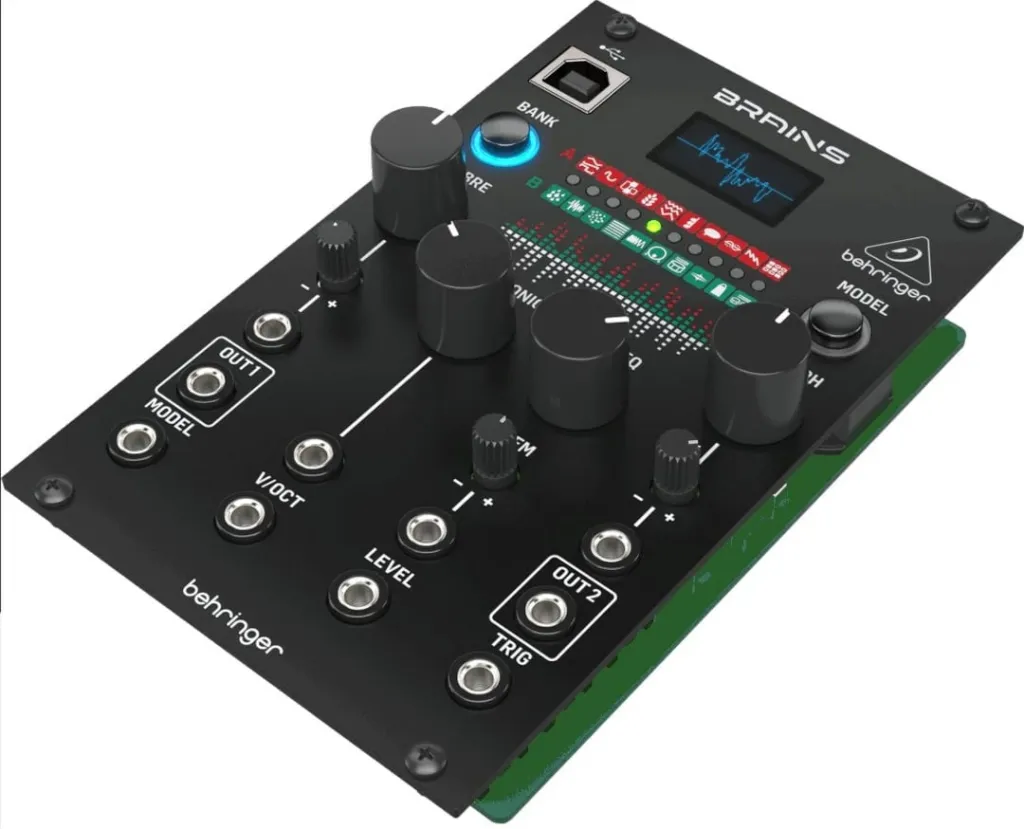 Modul sintetizues Behringer BRAINS, multi-engine oscillator për Eurorack, 16 bit, 96 kHz, zi - 1