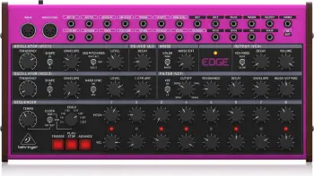 Sintetizator analog gjysmë-modular Behringer EDGE, me sekuencues hapash, ngjyrë dru