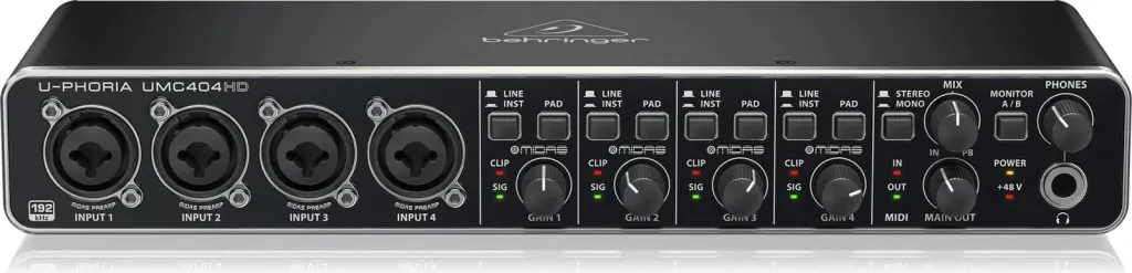 Interfejs audio Behringer UMC404HD, i zi - 1