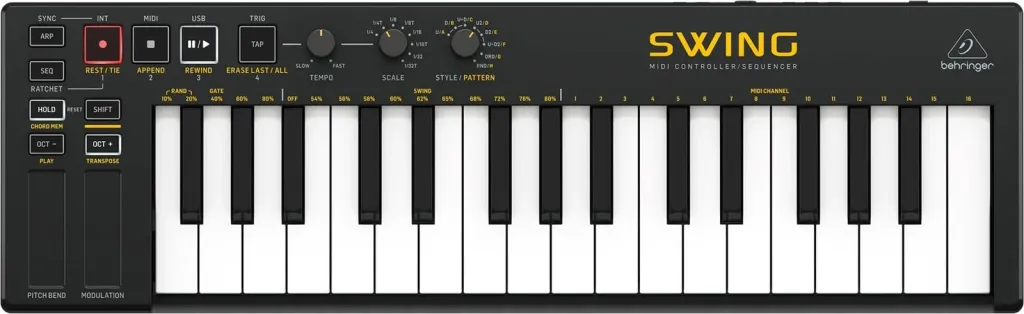 Tastierë Kontrolli MIDI Behringer SWING, e zezë - 1