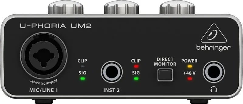 Audio interface Behringer UM2, e zezë - 1