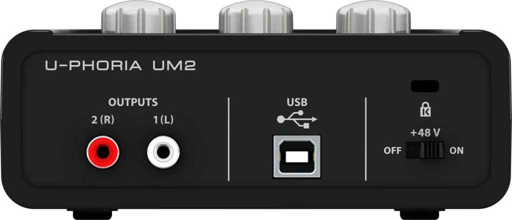 Audio interface Behringer UM2, e zezë - 2