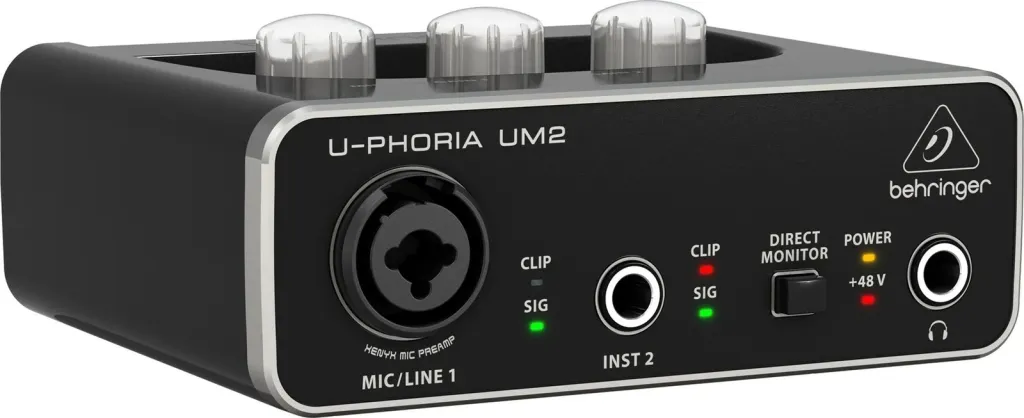 Audio interface Behringer UM2, e zezë - 3