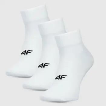 Çorape të shkurta 4f, unisex, të bardha