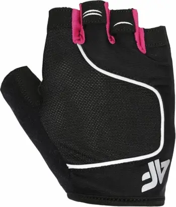 Doreza çiklizmi 4F W Cycling Gloves H4L21 RRU061, me gishta të shkurtër, elemente reflektuese, të zeza