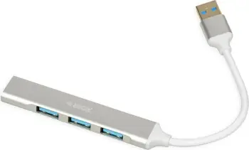 USB Hub iBOX IUH3FAS, 1x USB 3.0 + 3x USB 2.0, i argjendtë