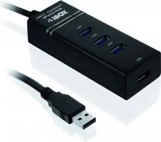 USB HUB iBOX IUH3FB, 4x USB-A 3.0, 50 cm, i zi