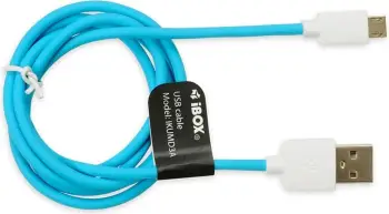Kabllo USB iBOX MD3A, microUSB, 1m, i kaltër