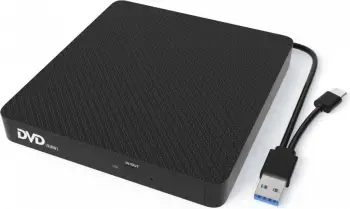 Disk optik i jashtëm iBOX DVD RW IED03, USB, 24x CD, 8x DVD, i zi