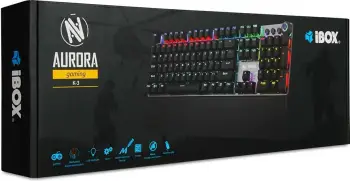 Tastierë iBOX Aurora K-3, USB, e hirtë
