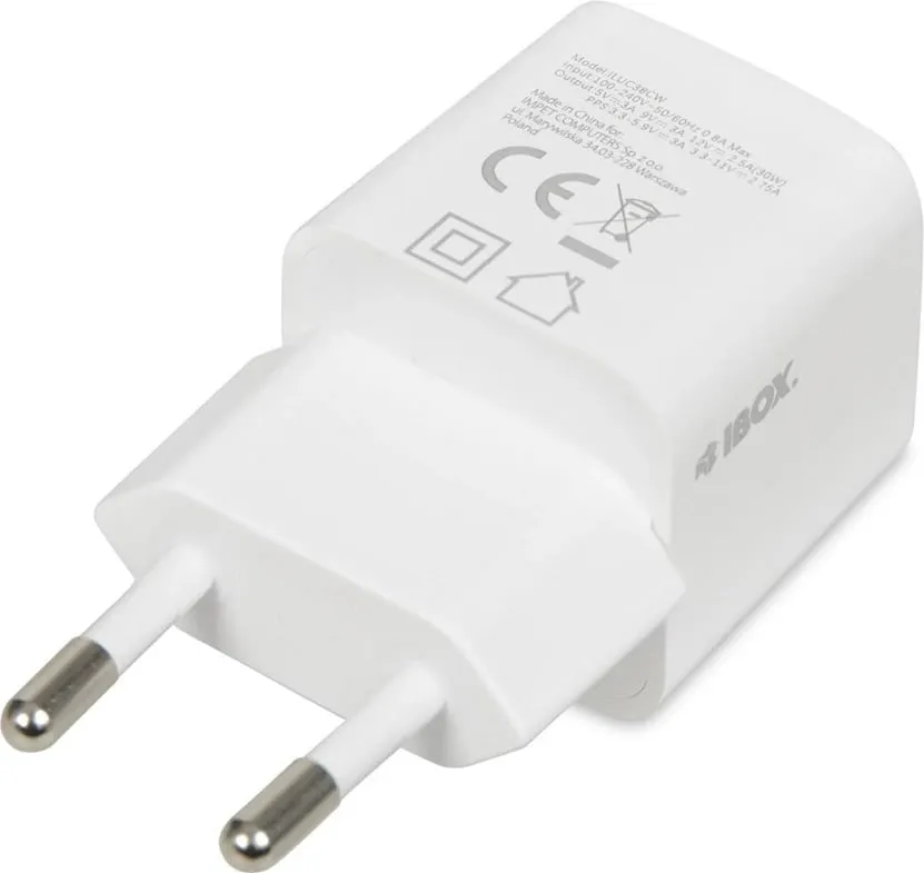 Karikues udhëtimi I-BOX, C38, PD30W, i bardhë - 2