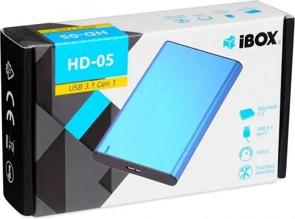 Kuti për SSD/HDD iBox 2.5", e kaltër - 4