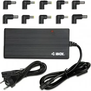 Karikues universal iBox për laptop, 90W, i zi - 1