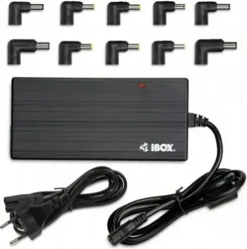 Karikues universal iBox për laptop, 90W, i zi