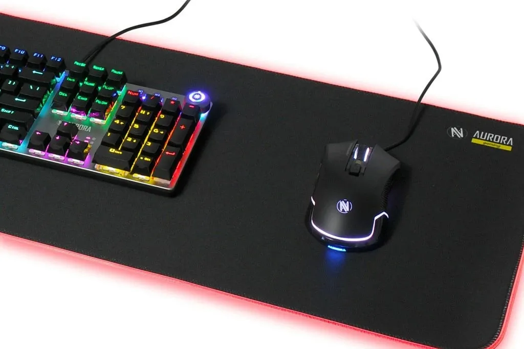 Mauspad IBOX Aurora Gaming MPG5 RGB, i zi - 1