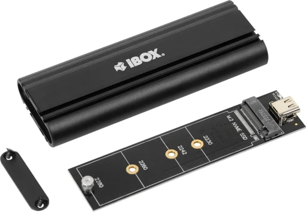 Kasë për SSD IBOX HD-07, M.2, e Zezë - 8