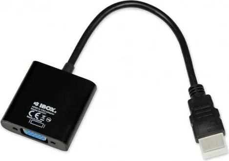 Përshtatës iBox HDMI Type A, VGA, i zi - 1