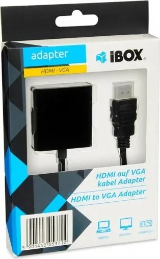 Përshtatës iBox HDMI Type A, VGA, i zi - 4