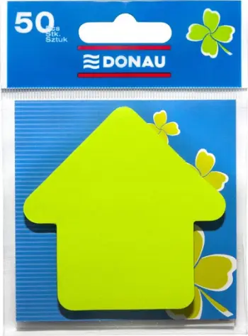 Letra ngjitëse për shënime Donau, 1 x 50 copë, të gjelbra