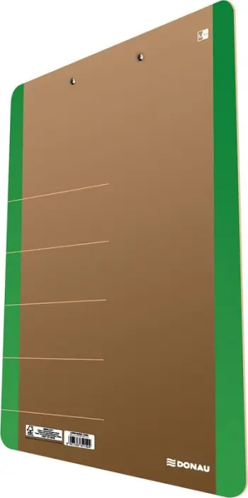 Mbajtëse e letrave Donau Clipboard Life, karton, A4, me kapëse, e gjelbër