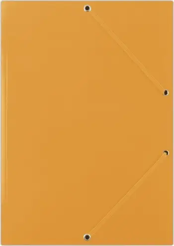 Dosje kartoni me rrip elastik Donau, A4, 400gsm, 3 xhepa, e portokalltë