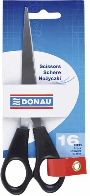 Gërshërë Donau Classic 16cm, çelik inox, për zyrë dhe shkollë