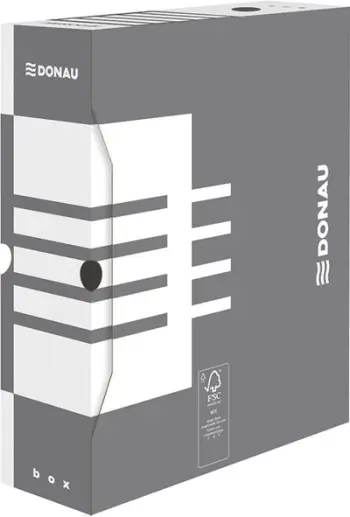 Kuti arkivuese Donau Archive Box 7661301FSC-13, A4, 100mm, gri