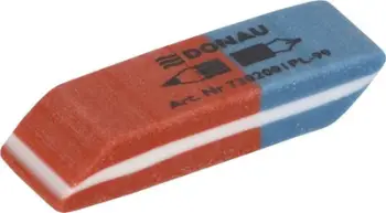 Gomë Donau, 40x14x8mm, e kaltër / kuqe