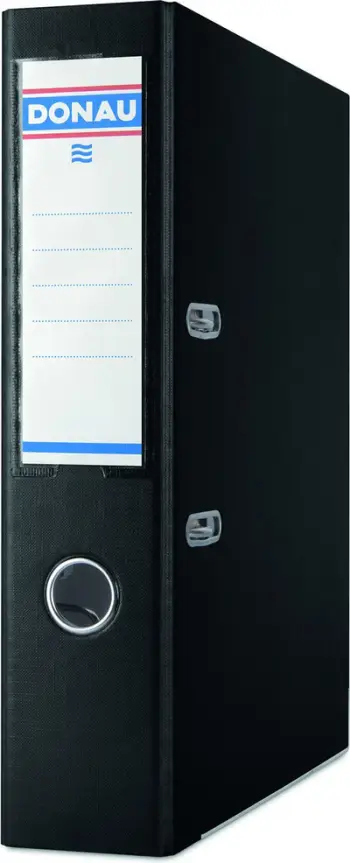 Dosje Donau Premium Lever Arch, A4, 75 mm, e zezë