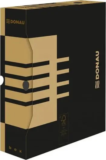 Kuti arkivore Donau Archive Box, 80mm, karton, kafe
