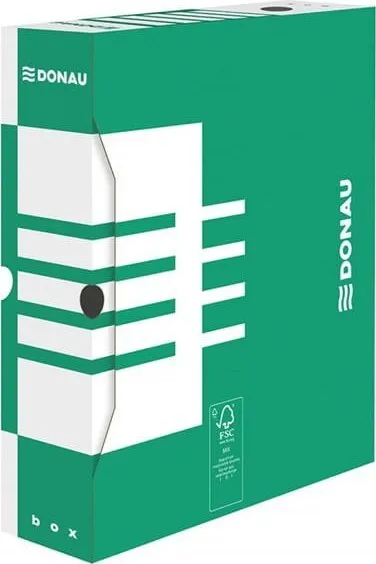 Kuti arkivore Donau Archive Box, A4, 80mm, e gjelbër - 1