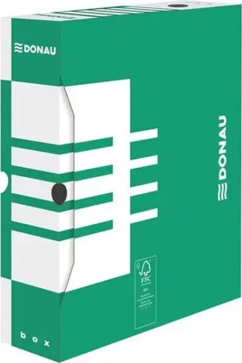 Kuti arkivore Donau Archive Box, A4, 80mm, e gjelbër