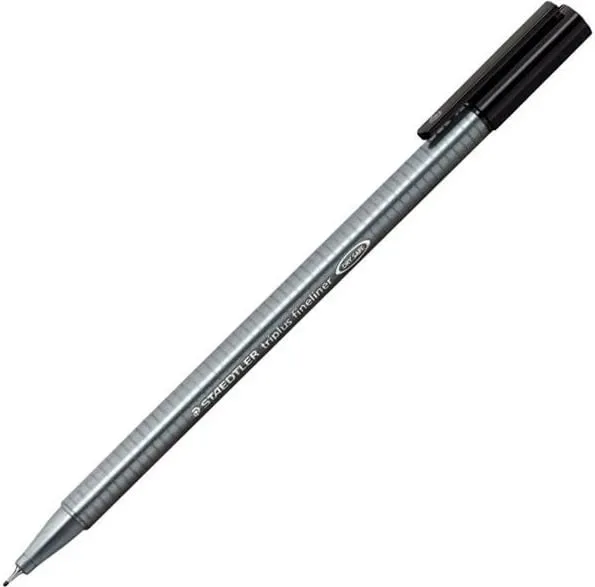 Fineliner STAEDTLER 334-9, 0.3mm, zi/gri - 1