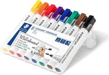 Set marker për tabelë Staedtler Lumocolor, 8 copë, shumëngjyrësh