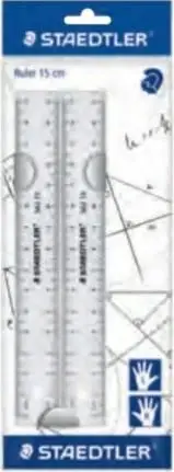 Vizore plastike STAEDTLER 562 152 PB, 15 cm, set 2 copë, transparent