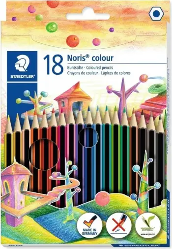 Lapsa me ngjyra Staedtler Noris colour Wopex, 18 ngjyra
