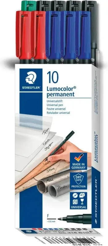 Stilolaps me majë të butë Staedtler 318 B10, felt tip, blu