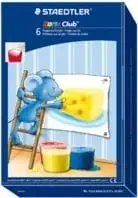Ngjyra gishti për fëmijë STAEDTLER Finger Paint MALI 8816, set 6x100ml, të larshme, shumëngjyrëshe