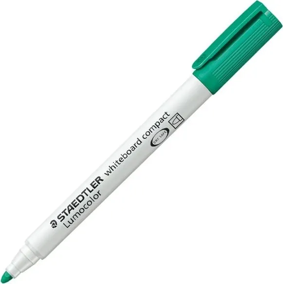 Marker whiteboard STAEDTLER Lumocolor, majë e rrumbullakët, 2mm, e gjelbër - 1