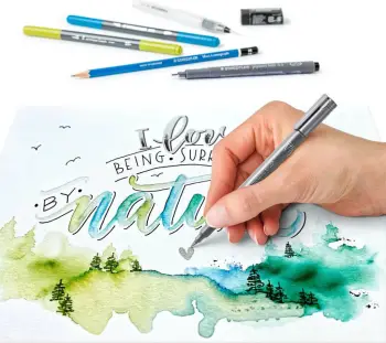 Set brush pen-a STAEDTLER 61 3001-2, 11 copë, ngjyra të përziera