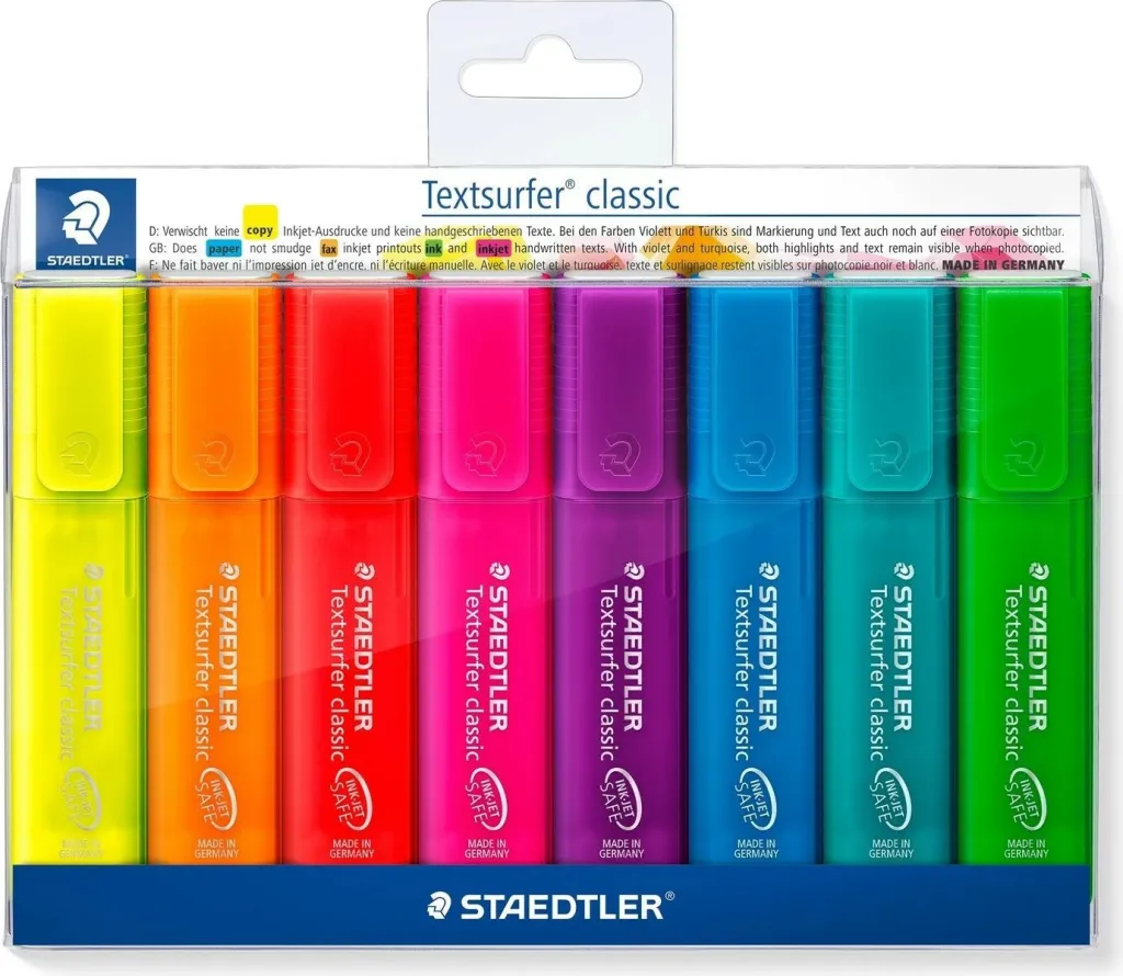 Set markerash STAEDTLER Textsurfer classic 8 copë, multingjyrësh - 1