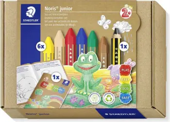 Set ngjyra dylli STAEDTLER 61 C1, 6 copë, laps grafiti, broshurë aktivitete, multikolor