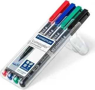 Set markerësh Staedtler Lumocolor OHP, permanent, majë 1.0mm, shumëngjyrësh