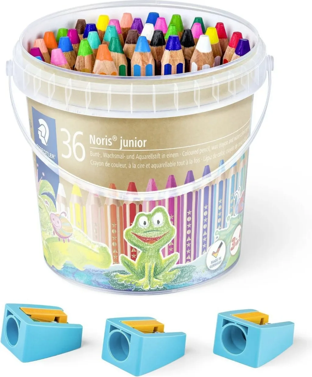 Lapsa ngjyrosës STAEDTLER Noris junior 36 copë, kovë plastike - 2